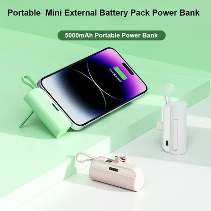 10000Mah Mini Portable Power Bank External Battery Plug Play Power Bank Type C Fast Effective Charger for Iphone Samsung Huawei