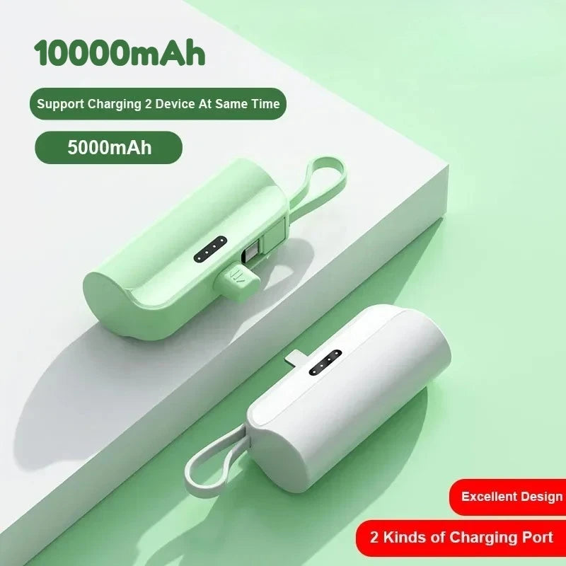 10000Mah Mini Portable Power Bank External Battery Plug Play Power Bank Type C Fast Effective Charger for Iphone Samsung Huawei